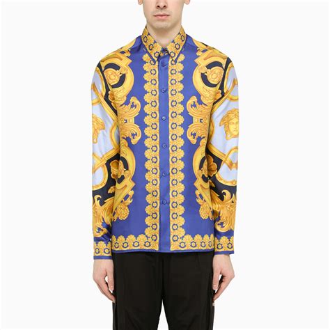 camicie seta versace|Camicia in seta Barocco 660 Versace .